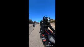 Car Invades Space During Motorcycle Group Ride