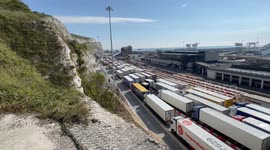 Dover Port and the Good Friday getaway relatively quiet this morning