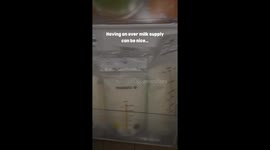 I was recording my over supply of breastmilk and then filming my son breastfeeding because I thought it would be funny to add how having my oversupply of milk would be nice…until they unlatch when they’re breastfeeding and then it splitting to the video o