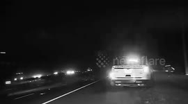 Split-Second Close Call as SUV Crashes Into Crash Scene in Florida