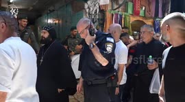 Israel: The Jerusalem Police completed security for the Holy Saturday ceremony at the Church of the Holy Sepulchre