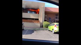 Apartment fire started on the balcony and the residents wasn't aware of the danger outside