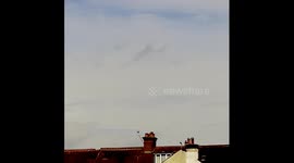 On April 2025 at 15:23 in the UK, I filmed a glowing, silent orb in the sky with no wings or visible propulsion. It hovered for several moments and moved in an unusual manner. Witnessed by myself and my three children. Enhanced footage shows thermal-like