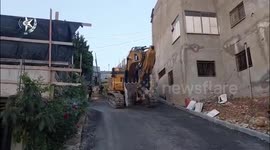 Israel: Police, accompanied by Planning and Building Committee crews, demolished an illegal two-story building in Umm al-Fahm