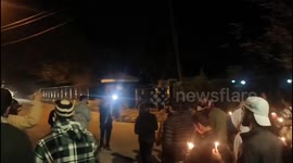 Locals in Pahalgam Hold Candle March to Condemn Terror Attack on Tourists . More than 25 tourists killed including 2 foreign tourists