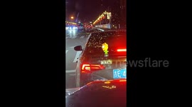 Bubble trouble! Cute sunflower car ornament spits out glittering bubbles when honked at – lifting spirits at red light in China