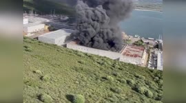 Italy: Fire Breaks Out At Boatyard In Olbia Cala Saccaia