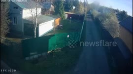 Ammunition falls on fence in Kirzhachsky District, Russia, causing damage