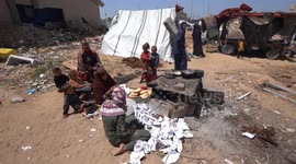 Palestinians in besieged Gaza Strip try to overcome fuel crisis by burning waste paper, plastic