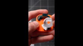 3D-printed mechanical watch with built-in projectile launcher