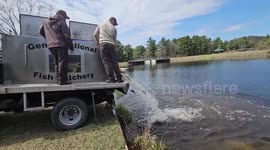 US: US Fish And Wildlife Service Stocks Trout At Fort McCoy For 2025