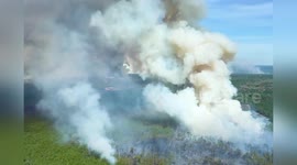 US: Jones Road Wildfire Threatens Ocean County But Homes Are Saved