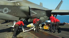 Fighter jets launch from aircraft carriers in mission against Houthis