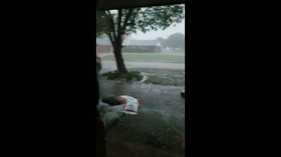 Heavy rain triggers flash floods in Oklahoma - Buy, Sell or Upload ...