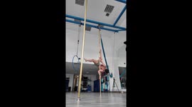 Coaches spring into action when pole dancer collapses during training