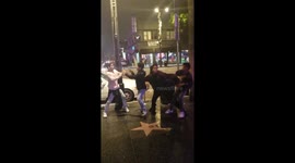 Rapper & entourage get into a rumble on Hollywood Blvd