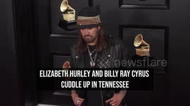 Elizabeth Hurley and Billy Ray Cyrus cuddle up in Tennessee
