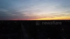 A Fiery Midwest Sunset