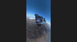 Wingsuit Skydiver Saved at the Last Second