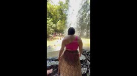 Waterfall Picture Turned Into a Slip and Dip