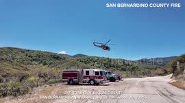 US: Dirt Bike Rider Rescued By Helicopter After Remote Crash In California Forest