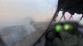 Israel: The dropping of more than 25 cargoes from two 'Shimshon' aircraft to assist in firefighting efforts has been completed
