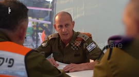 Israel: Assessment of the situation by the Commander of the Home Front Command, Major General Rafi Milo, at the IDF Headquarters in Jerusalem