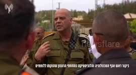 Israel: Major General Michel Janko, to the refreshment complexes set up for firefighters
