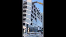 You Have to See This. Major Parking Structure Demolition Begins in Downtown Greensboro