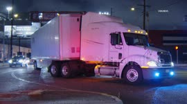 US, Los Angeles: Inglewood Vehicle Vs Semi