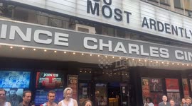 Nicolas Cage lookalike contest outside Price Charles Cinema in London