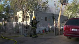 US, Phoenix: Phoenix 4 Displaced Following South Side Mobile Home Fire