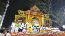 DMK MP A. Raja Narrowly Escapes as Decorative Electric Pole Crashes During Public Meeting in Mayiladuthurai!