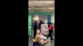 Passenger prints giant boarding pass for plane journey