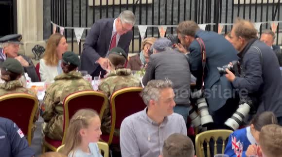 VE Day 80th anniversary street party in Downing Street