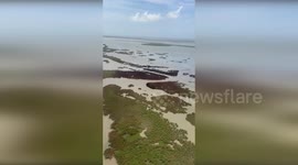 US: Helicopter Video Shows Damage as Oil Leak in Louisiana Marsh Contained After Eight Days of Discharge