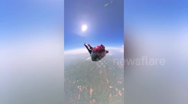 Skydiver's phone survives 14,000ft drop from plane and lands without a scratch
