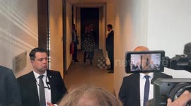 Germany: After chancellor vote defeat, Merz leaves parliamentary group office in the Bundestag