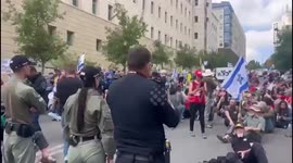 Israel: Protest near government offices in Jerusalem – Suspect arrested for disturbing the peace