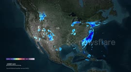 US: MOTION GRAPHIC - Severe storms to slam large parts of U.S.; tornadoes, hail and flooding possible