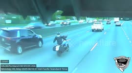 Dramatic Video. Beaverton, Oregon Police Investigate Highway 26 Road Rage Hit-and-Run
