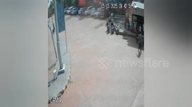 India: Driverless Car Rams Into Tourists At Taj Mahal Parking, 6 Injured;  CCTV Footage captured