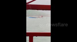 Four tourist boats capsize in China due to strong winds leaving 9 dead