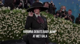 IN CASE YOU MISSED IT: Rihanna debuts baby bump at Met Gala