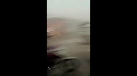 Severe rainfall and strong winds hit Fazalabad, Punjab, Pakistan