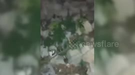 Pakistan: Footage Allegedly Shows Downed Indian Jet After Pakistan Claims Shootdown