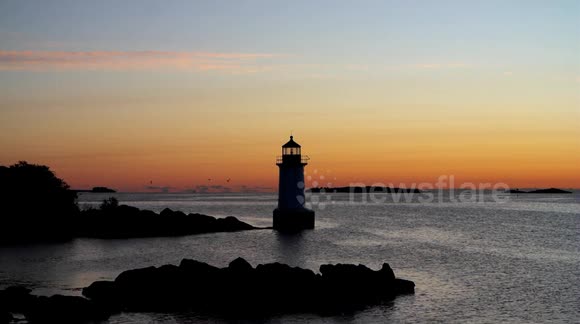 Winter Island Lighthouse in Salem, Massachusetts is an iconic New England scene