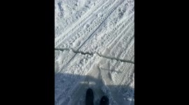 Crack Appears In Sea Of ​​Okhotsk Ice