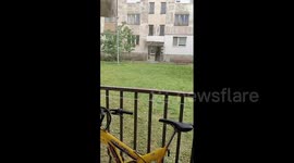 Serbia: Large Hail Falls in Zaječar