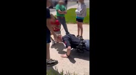 Nebraska Trooper Does Pushups for Cheering Hemingford Students